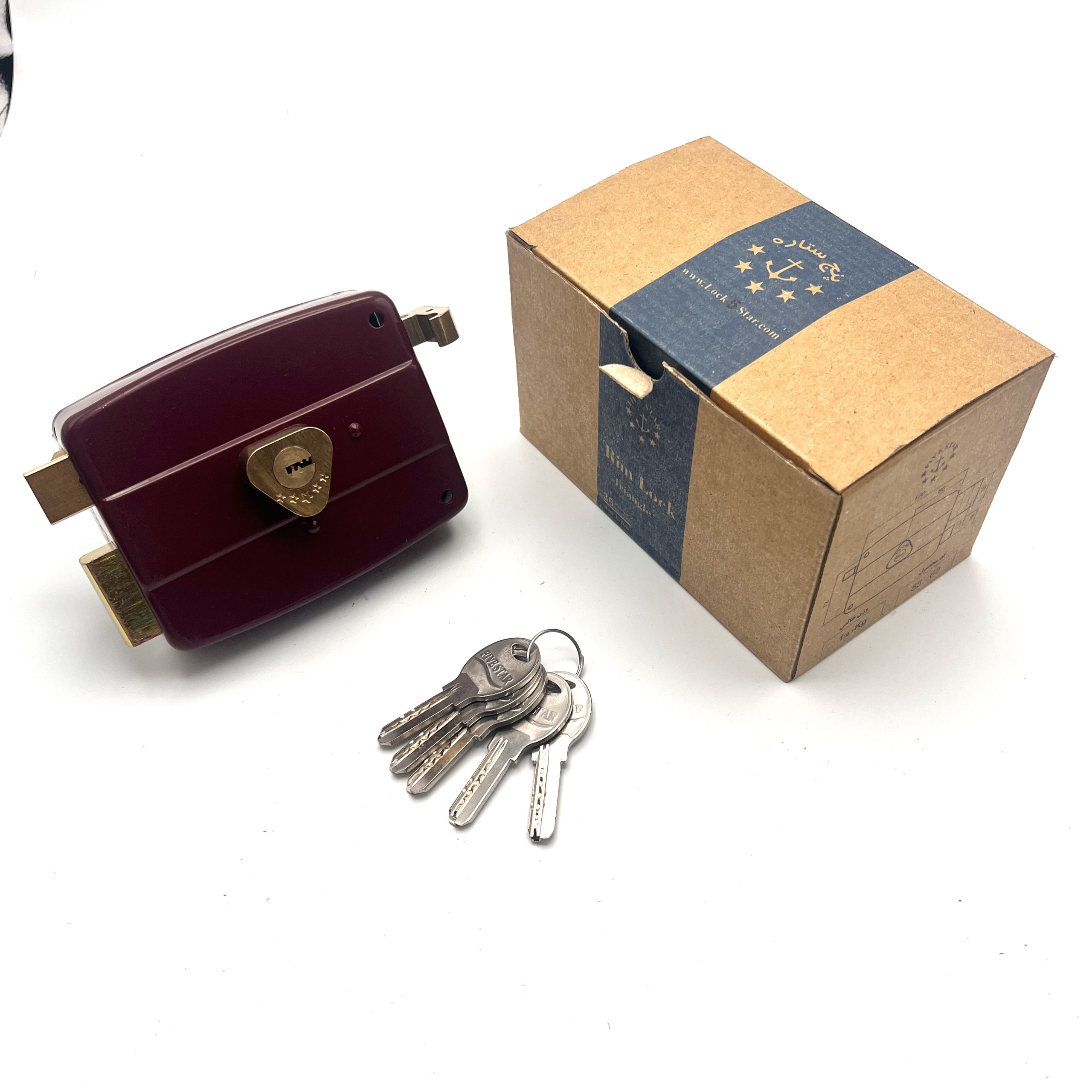 13995-1-scaled-1.jpg قفل حیاطی 5 ستاره طرح کال کامپیوتری - تصویر 1